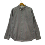 STUSSY 長袖シャツ Standard L/S Shirt DELUXE ストライプシャツ L
