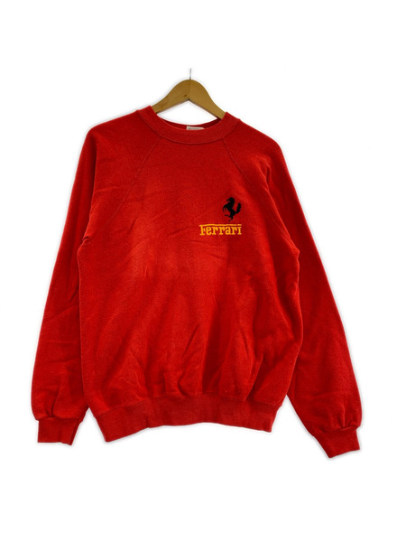 OLD・VINTAGE スウェット・トレーナー hanes Ferrari 赤
