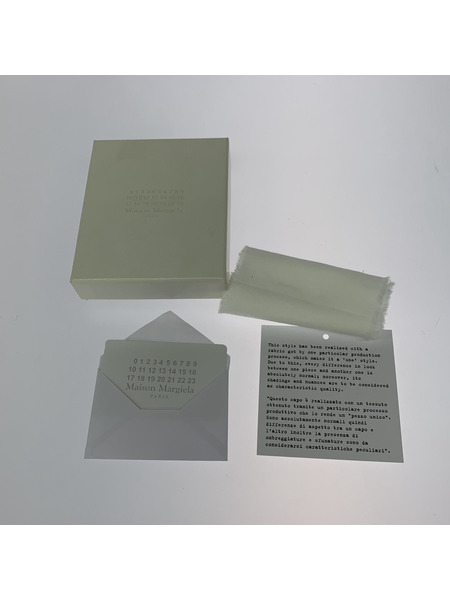 MAISON MARGIELA コンパクトウォレット シワ加工 二ツ折リ財布 ブラック