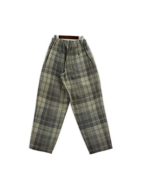 Y's for men 93AW ウール チェック柄 イージーワイドスラックス 3 グレー系