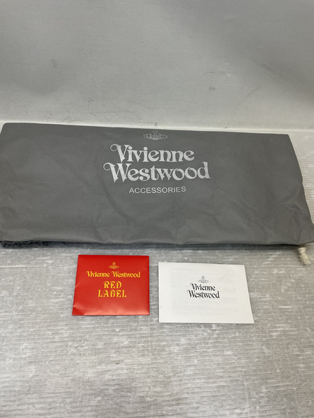 Vivienne Westwood オーブプレート キャンバスショルダーバッグ 黒