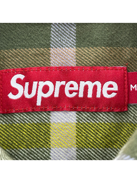 Supreme 23AW Plaid Flannel Shirt M グリーン系
