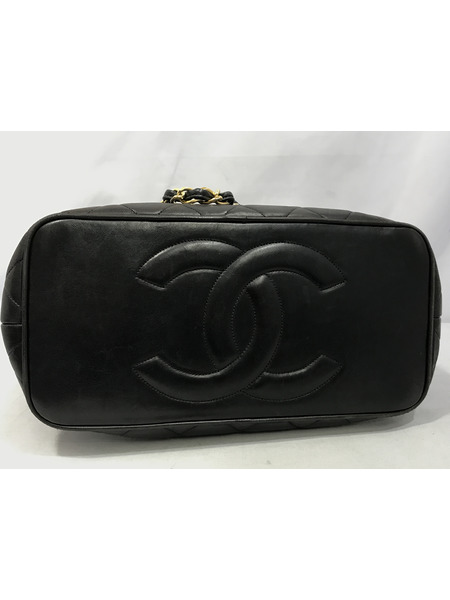 CHANEL マトラッセ ラムスキン Wチェーンショルダー トートバッグ ゴールド金具[値下]