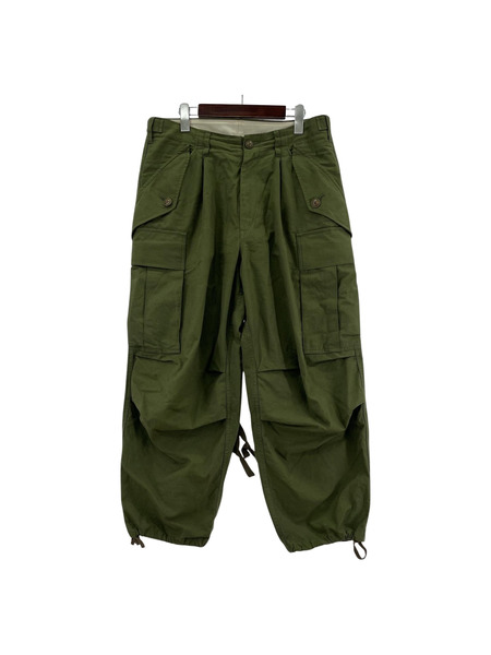パンツ KHOKI 22SS cotton gabardine trousers カーキ[値下]