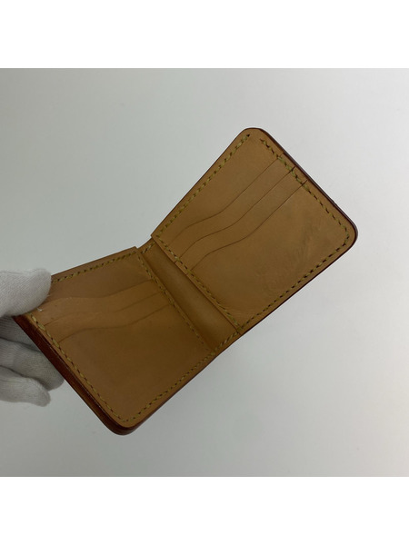 CUSHMAN コンパクトウォレット レザー 二ツ折リ 黒