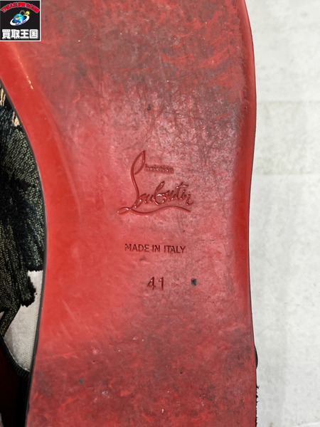 CHRISTIAN LOUBOUTIN ミュール　総柄