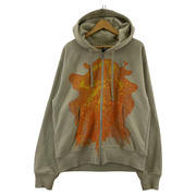 STUSSY パーカー(ジップアップ) zipパーカー/BEG/M