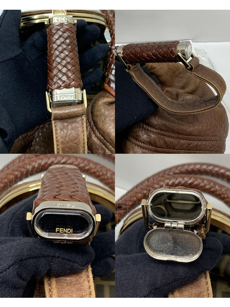 FENDI スパイバッグ 8BR511 ブラウン 本体のみ フェンディ ハンドバッグ レザーバッグ