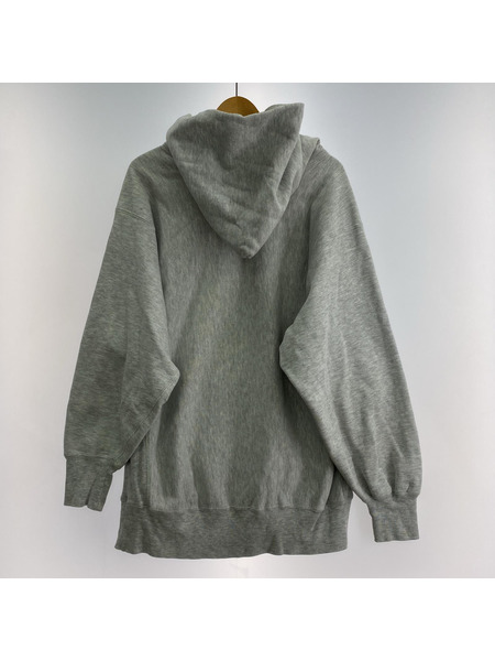 80s Champion HARVARD 染ミ込ミプリントPOパーカー グレー XL[値下]