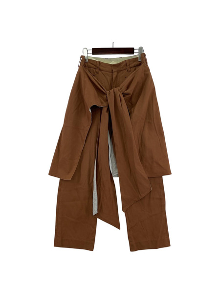 Midorikawa パンツ Midorikawa 21SS ラップパンツ 茶 (S)[値下]