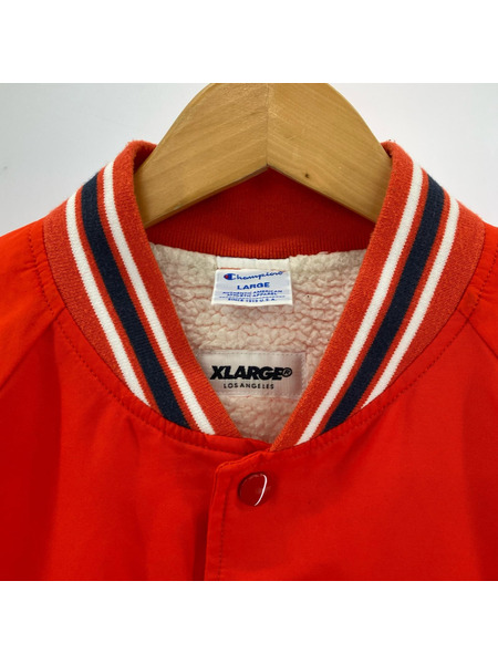 XLARGE ブルゾン・ジャンパー CHAMPION ナイロンジャケット 赤