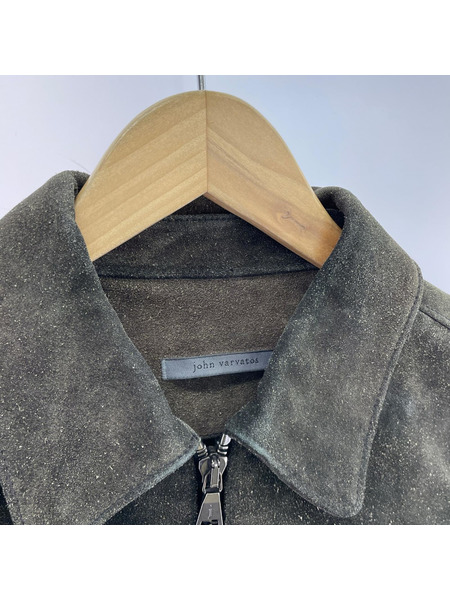 JOHN VARVATOS レザージャケット スウェードレザージャケット (46) ブラック[値下]