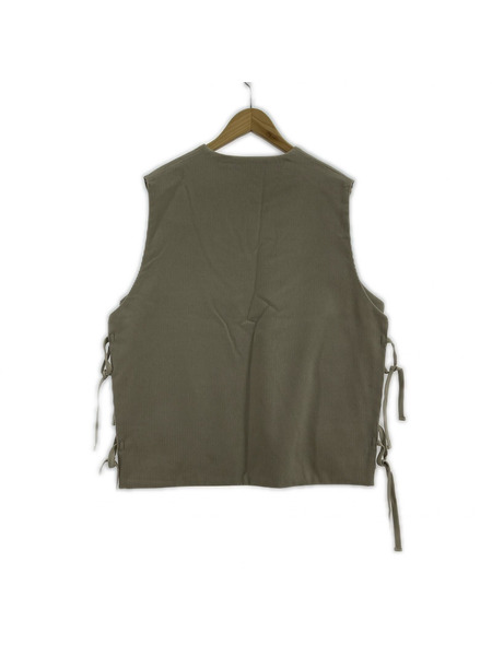 holk ソノ他 24AW リバーシブルウールコーデュロイベスト 1 グレージュ