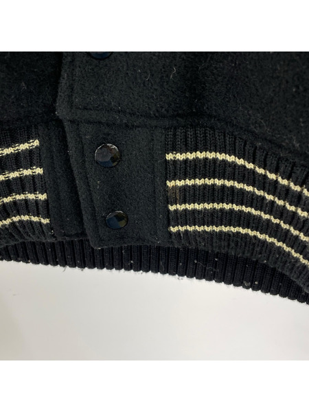 ジャケット WHITESVILLWE フルデコ スタジャン 黒 (36)