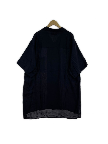 Yohji Yamamoto 半袖シャツ POUR HOMME 23SS シアーオープンカラーシャツ 2