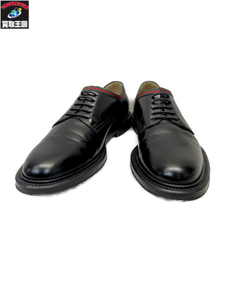 GUCCI シェリーライン レザードレスシューズ 8 1/2 黒