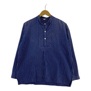 OLD・VINTAGE 長袖シャツ フィッシャーマンシャツ/バンドカラー