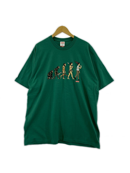 Supreme 26SS EVOLUTION TEE 緑（XL）