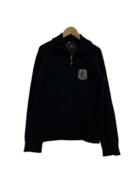 DIESEL ニット・セーター ジップニット BLK (L)