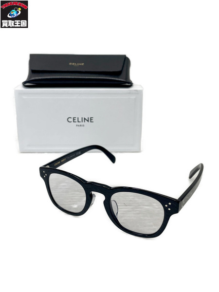 CELINE 3ドット ウェリントン 眼鏡フレーム ブラック CL501181