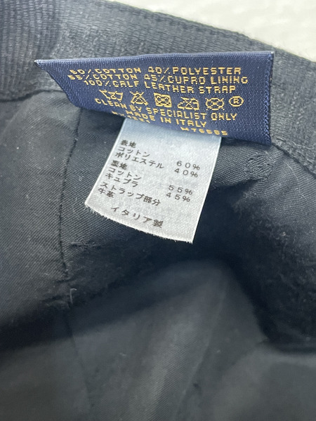 LOUIS VUITTON モノグラム エッセンシャル ロゴジャガードキャップ ブラック 60[値下]