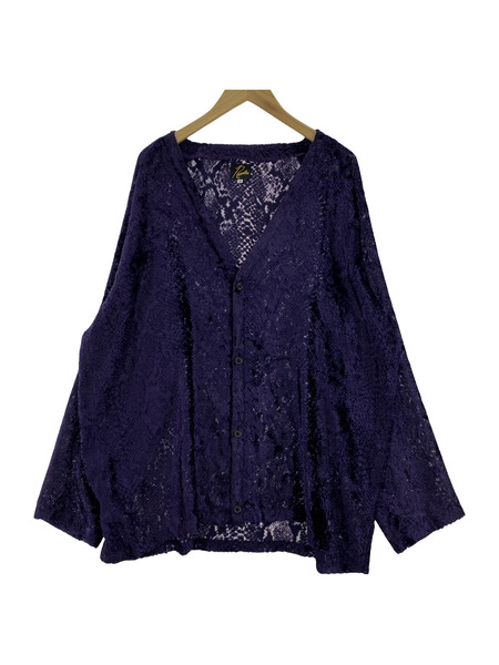 Needles 21FW BURNOUT VELVET カーディガン Needles V Neck Cardigan - Burnout Velvet