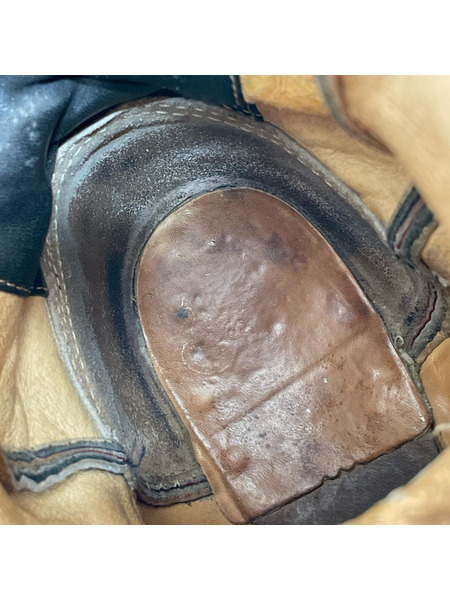 OLD・VINTAGE ブーツ JUSTIN ジャスティン ローパーブーツ (US9.5D) ブラック