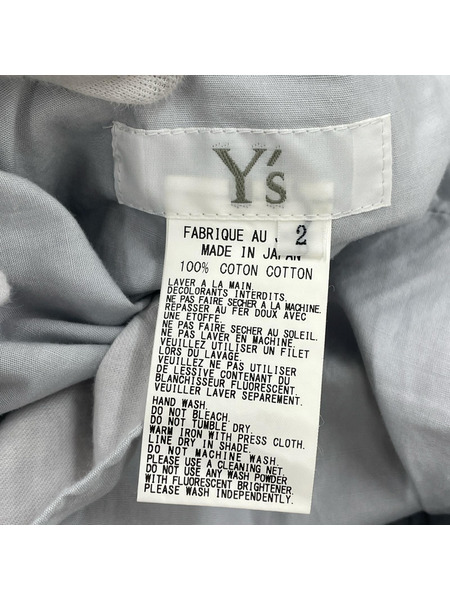 Y's パンツ ワイドギミックパンツ グレー