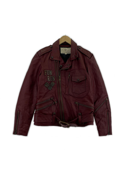AVIREX レザージャケット ホースレザー ダブル (M) 赤