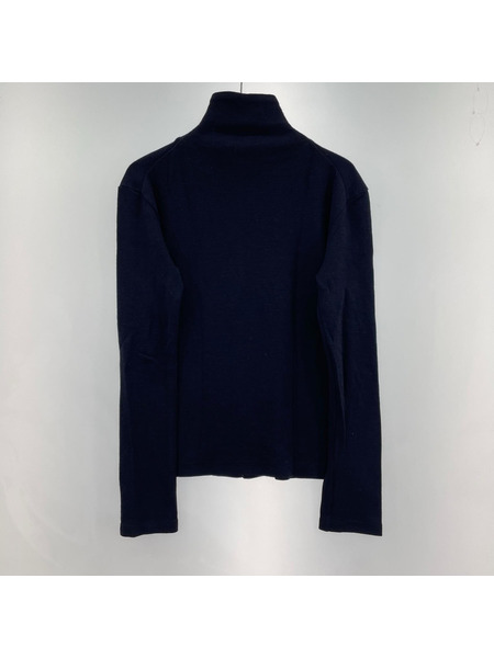 Yohji Yamamoto ブルゾン・ジャンパー 90s/ニットジップジャケット/紺/3