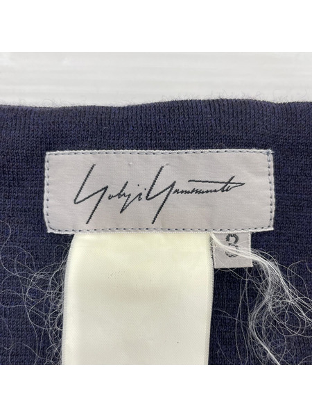 Yohji Yamamoto ブルゾン・ジャンパー 90s/ニットジップジャケット/紺/3