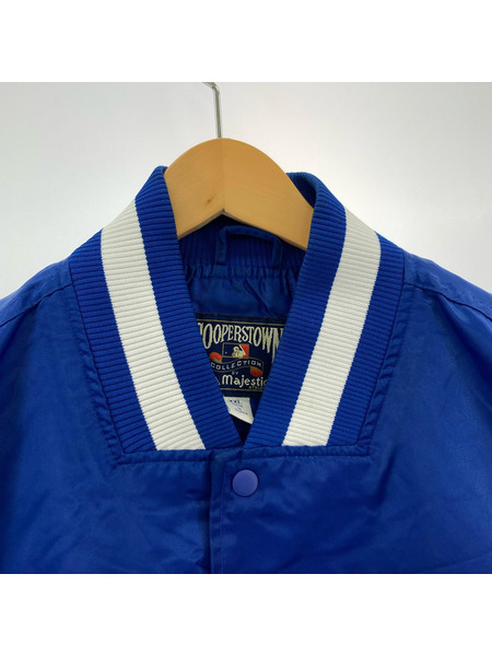 Majestic COOPERSTOWN ドジャース スタジャン 青 (XXL)
