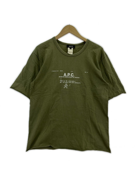 A.P.C. 半袖Tシャツ・カットソー 90s S/Sカットソー カーキ (1)