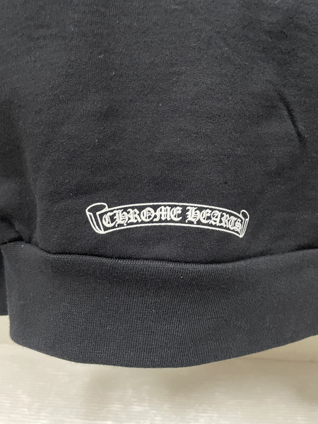 CHROME HEARTS SWTSHRT HD ZIP バーティカル アームロゴジップパーカー XXL 黒