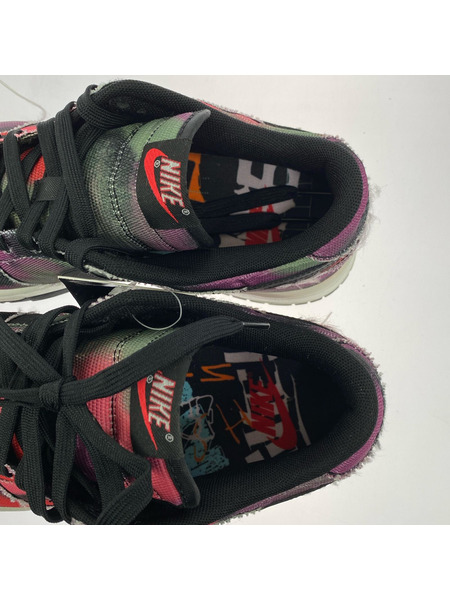 NIKE スニーカー Dunk Low Graffiti Pink/Black 25.5cm