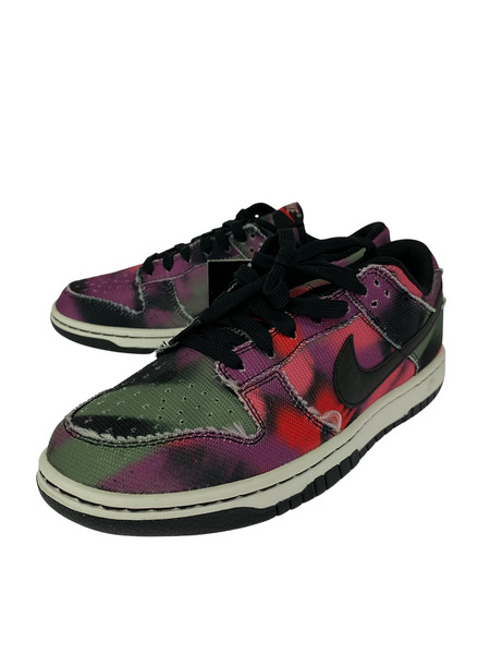 NIKE スニーカー Dunk Low Graffiti Pink/Black 25.5cm