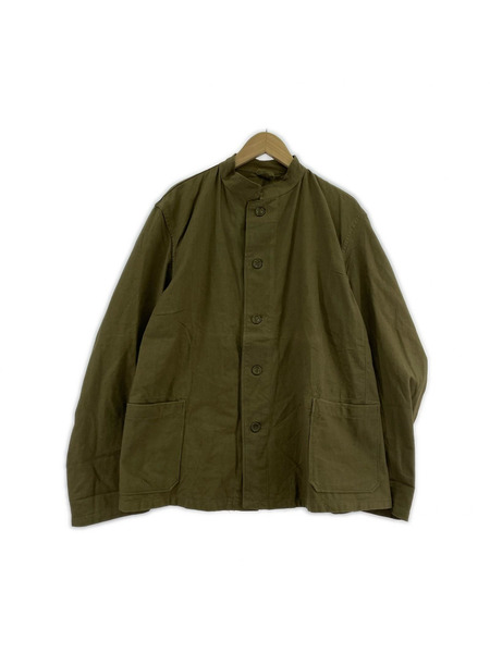 OLD・VINTAGE ミリタリージャケット 50s チェコ軍 スタンドカラー ワークジャケット カーキ