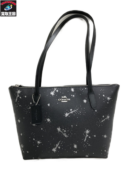COACH フィオナ ジップトートバッグ スタープリント