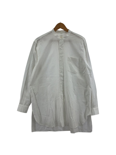 comoli バンドカラーシャツ ホワイト 18aw 美品 コモリ シャツ バンド