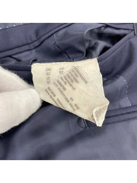 HUGO BOSS LoroPiana Super150生地 テーラードジャケット サイズ52 ネイビー