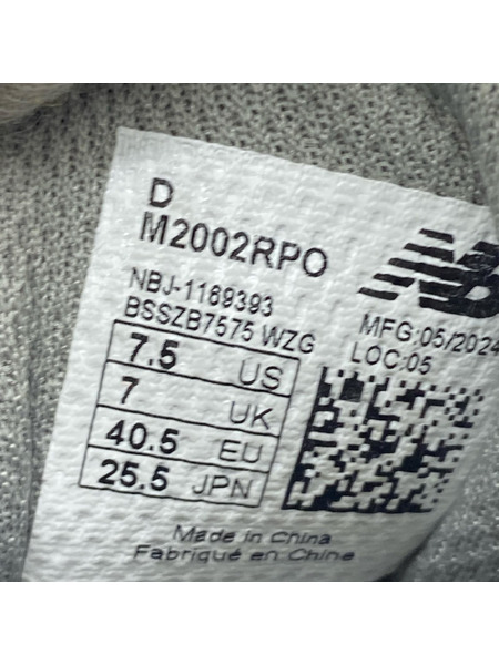 NEW BALANCE スニーカー M2002RPO/BLACK GOLD 25.5cm