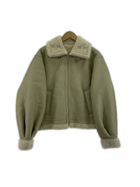 SLY レザージャケット ムートンジャケット BEG