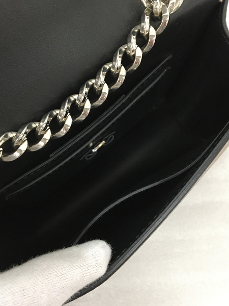  S.Ferragamo ヴァラ グリッター チェーンバッグ ピンク