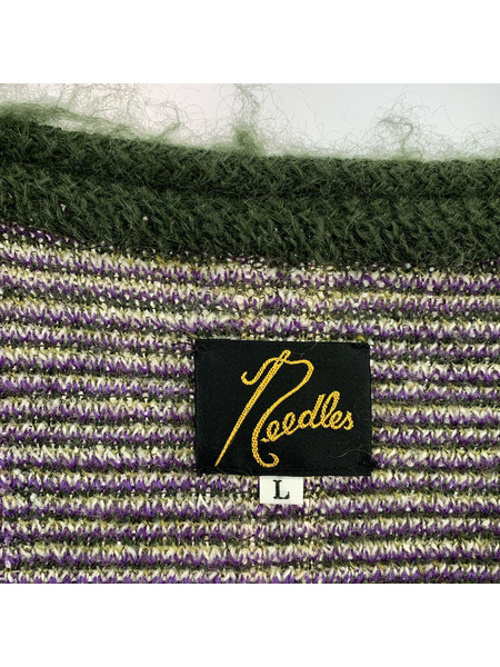Needles 21AW Mohair Cardigan Windowpane モヘアカーディガン J0258 L