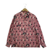 HYSTERIC GLAMOUR 長袖シャツ MOND RADIO総柄