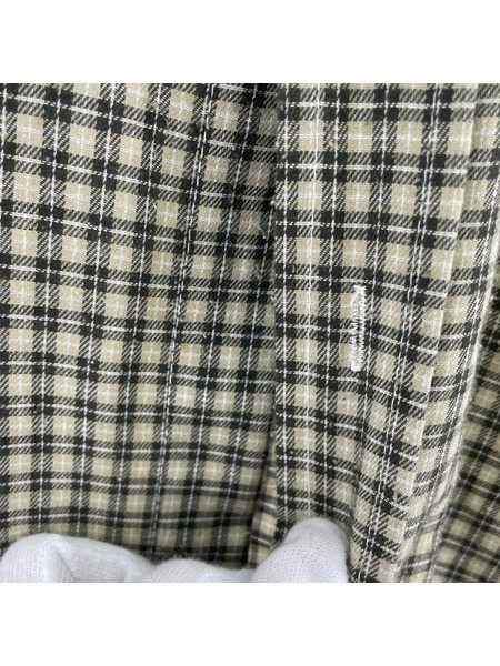 STUSSY 長袖シャツ USA製/銀タグ/チェック/M