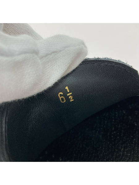 FERRANTE シューズ レザーコインローファー ブラック 6 1/2