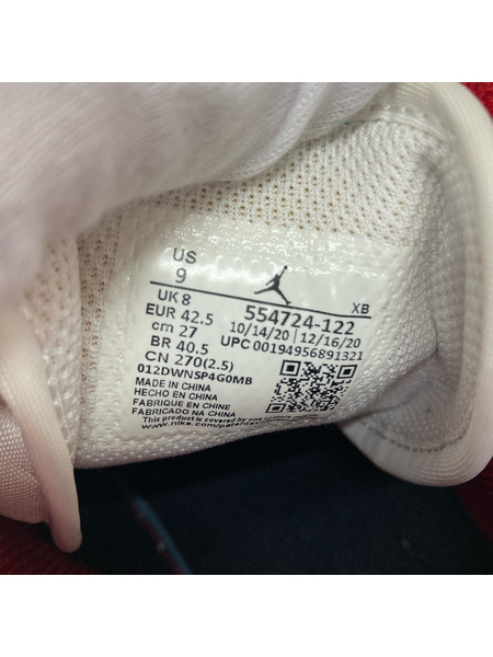 NIKE スニーカー AIR JORDAN 1 MID 赤 27