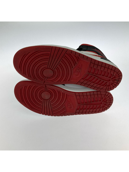 NIKE スニーカー AIR JORDAN 1 MID 赤 27