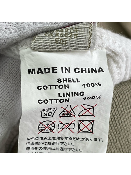 STUSSY パーカー(ジップアップ) DOUBLE FACE ZIP HOODIE BEG XL